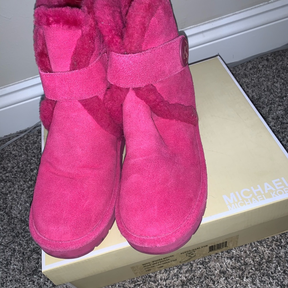 Michael Kors Pink Winter Bootie